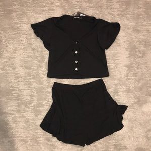 Ruffle Top and Shorts Set